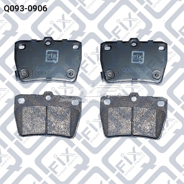 Колодки гальмові задні, дискові Q0930906 Q-FIX