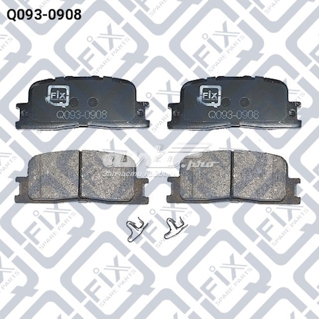 Колодки гальмові задні, дискові Q0930908 Q-FIX