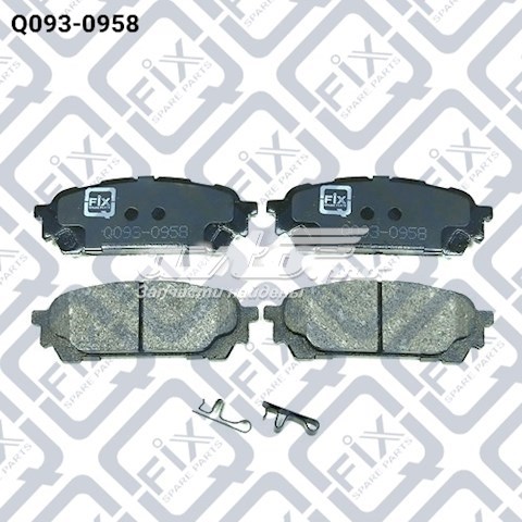 Колодки на гальмо задній дисковий Q0930958 Q-FIX