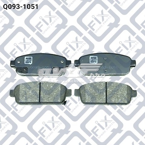 Колодки гальмові задні, дискові Q0931051 Q-FIX