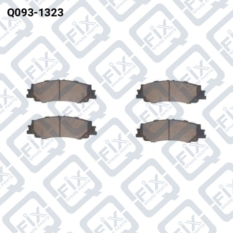 Колодки гальмівні задні, дискові Q0931323 Q-FIX