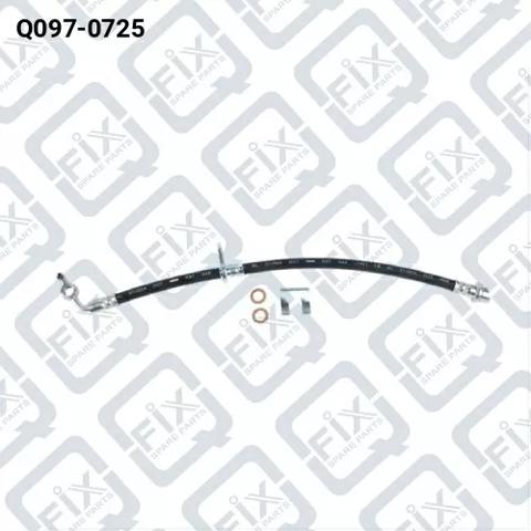 Шланг гальмівний передній, правий Q0970725 Q-FIX