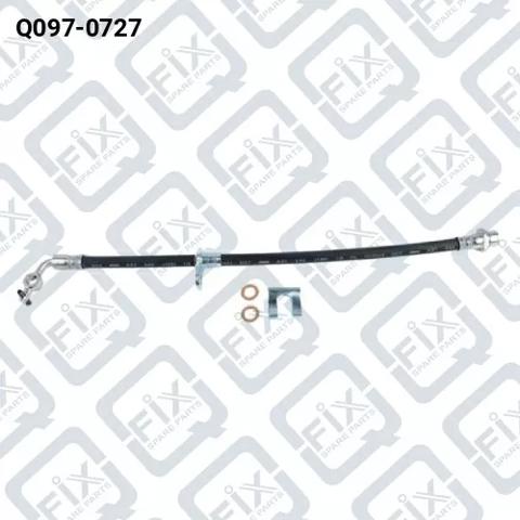 Шланг гальмівний передній, лівий Q0970727 Q-FIX