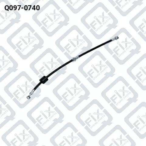 Шланг гальмівний передній, правий Q0970740 Q-FIX