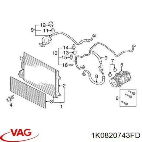 Трубопроводи 1K0820743FD VAG