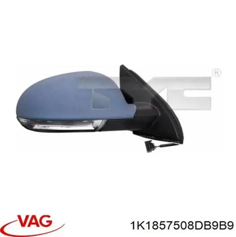 Праве бічне дзеркало 1K1857508DB9B9 VAG