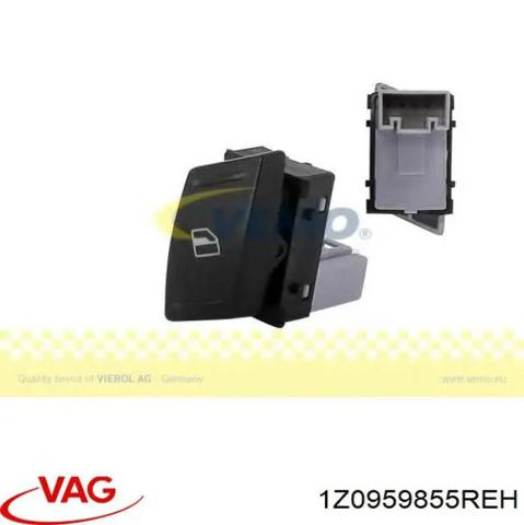 Кнопка вмикання двигуна склопідіймача задня ліва 1Z0959855REH VAG