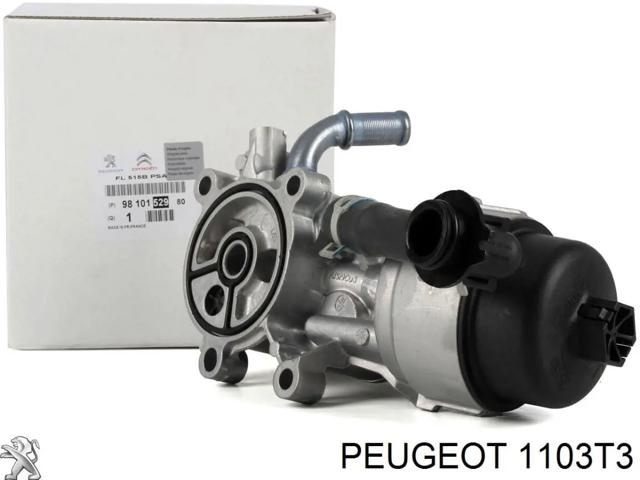 Радіатор масляний (холодильник), під фільтром на peugeot 407-sw універсал (6e) (01.04 - 12.10) 2.0 hdi 135 fap (05.04 - ) rhr (dw10bted4) 1103T3