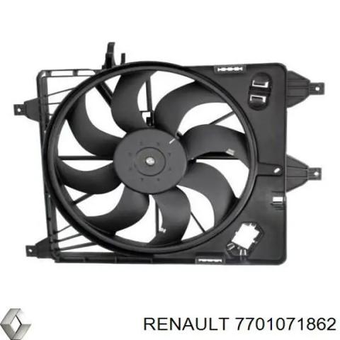 Renault kangoo ii iii 08-13 1.6 16v вентилятор радіатора 8200427466 oe 7701071862