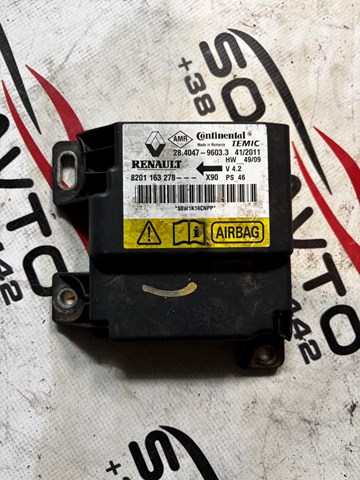 Блок управління airbag 8201163278 RENAULT