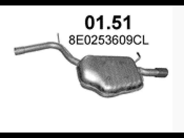 Глушник вихлопних газів кінцевий 0151 POLMOSTROW