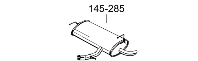 Вихлоп 145285 BOSAL