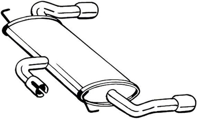 Глушник, задня частина 154505 BOSAL