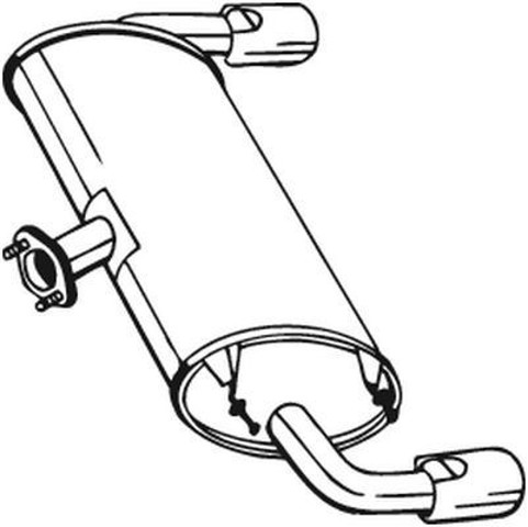 Глушилка задня 171029 BOSAL