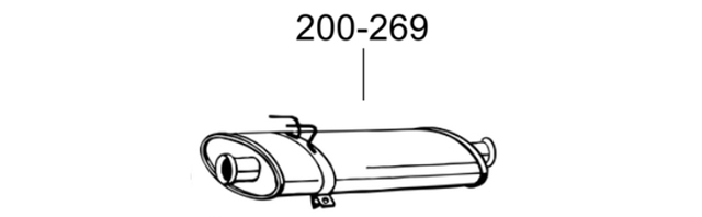 Вихлопна труба 200067 BOSAL