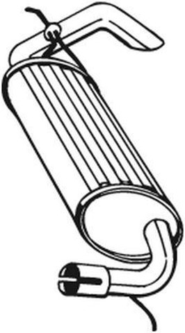 Глушник задній 211393 BOSAL