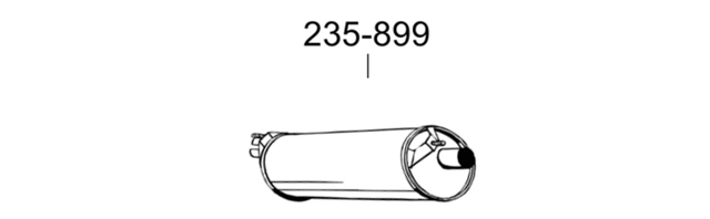 Вихлоп 235899 BOSAL