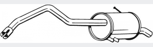 Глушилка задня 278707 BOSAL