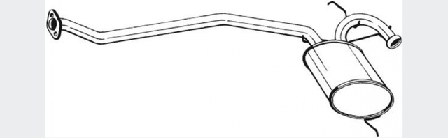 Вихлопна труба 279241 BOSAL
