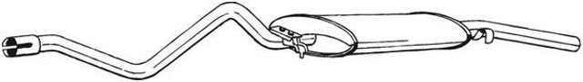 Глушник вихлопних газів кінцевий 282205 BOSAL