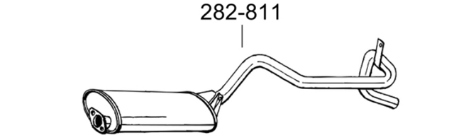 Вихлопна труба 282811 BOSAL