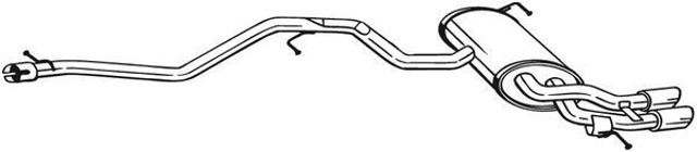 Глушник задній 286363 BOSAL