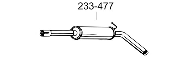 Глушник, задня частина 291121 BOSAL