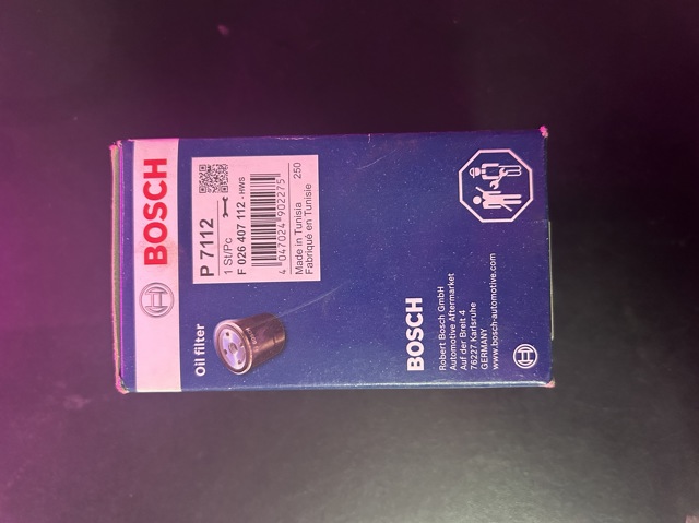 Фільтр масла F026407112 BOSCH