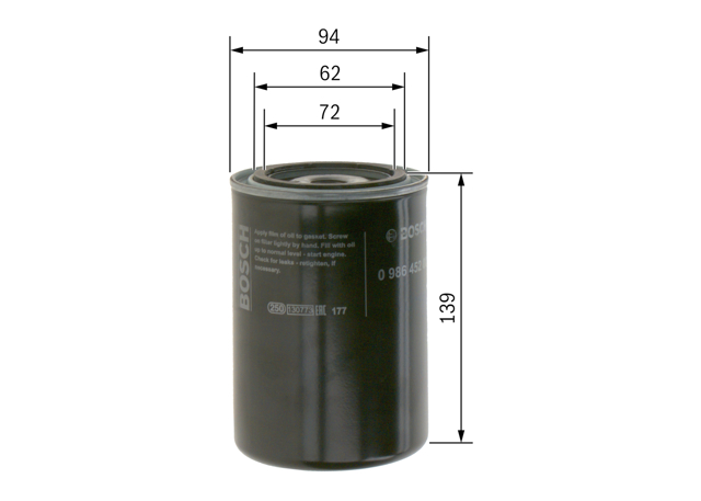 Маслофільтр 0986452001 BOSCH