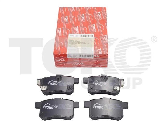 Колодки гальмові задні, дискові T2211028 TOKO CARS