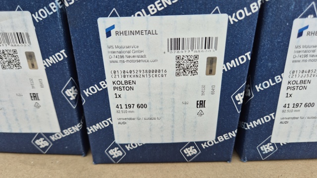 Поршень в комплекті на 1 циліндр, STD 41197600 KOLBENSCHMIDT