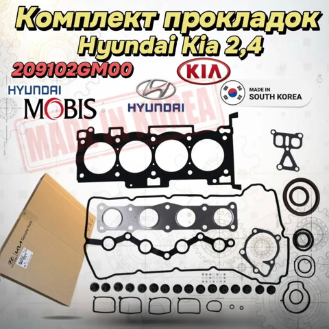Набір прокладок двигуна 209102GM00 HYUNDAI