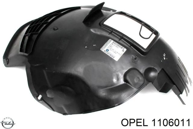 Підкрилок переднього крила, лівий задній 1106011 OPEL