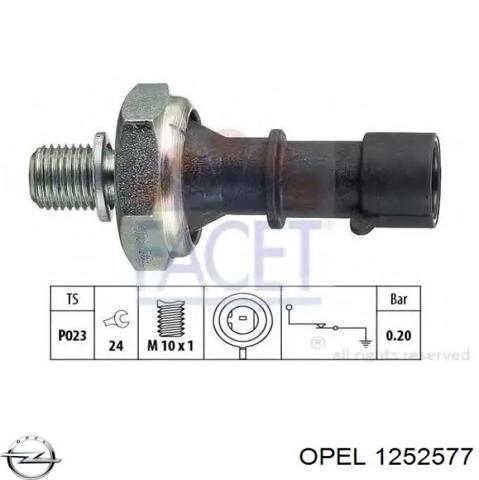 Датчик тиску масла 1252577 OPEL