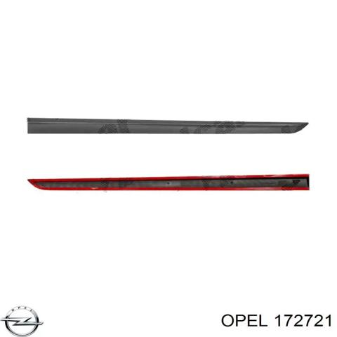 Молдинг передньої правої двері 172721 OPEL
