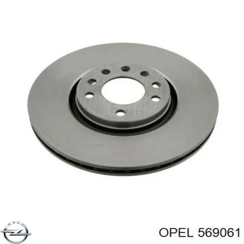 Гальмо дискове переднє 569061 OPEL