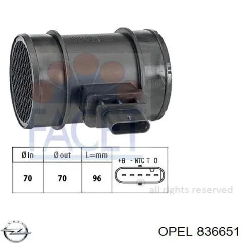 Датчик масової витрати повітря 836651 OPEL