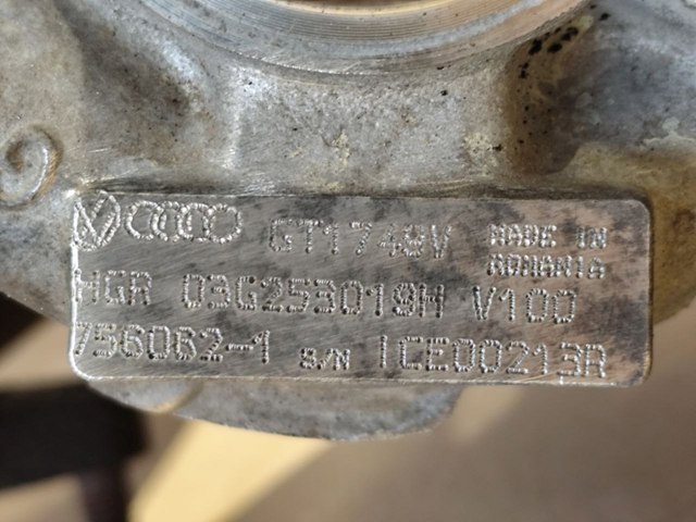 Турбонаддув 03G253019H VAG