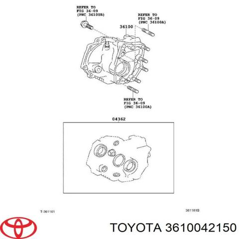 Демультиплікатор коробки передач 3610042150 TOYOTA