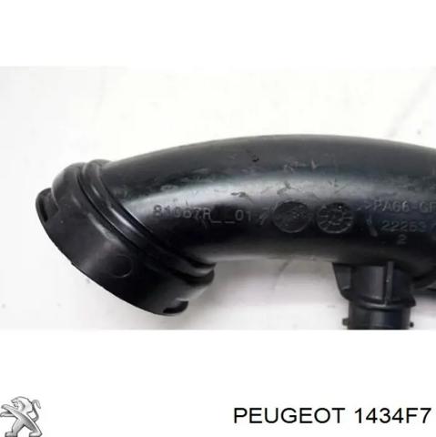 Патрубок повітряний, вхід в турбіну (наддув) 1434F7 PEUGEOT