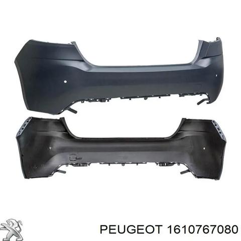Кожух бампера заднього 1610767080 PEUGEOT