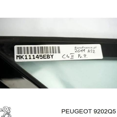 Скло-кватирка дверей, передніх, правих 9202Q5 PEUGEOT