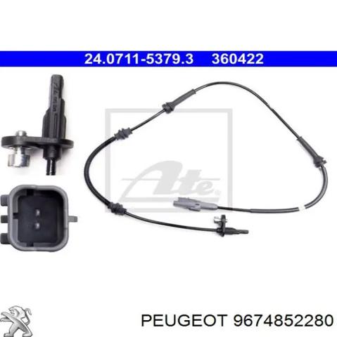 Датчик ABS передній 9674852280 PEUGEOT
