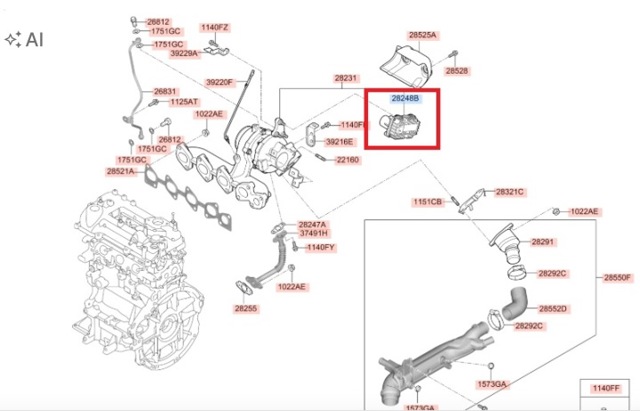 Модуль управління турбіною 282352U000 HYUNDAI