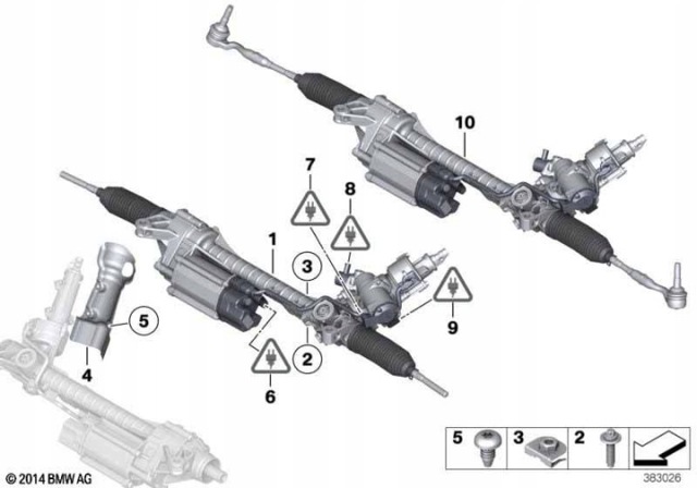 Рульова рейка 6883547 BMW