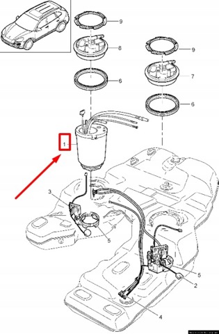 Паливний насос 95862013216 PORSCHE