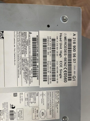 Блок кнопок центральної консолі A2129007928 MERCEDES