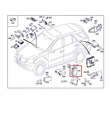 Підсилювач звуку аудіосистеми A2518204489 MERCEDES