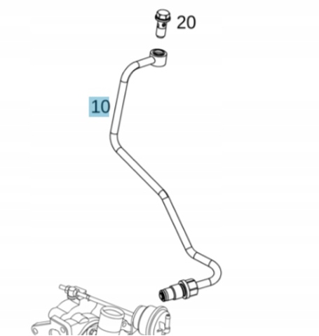 Подача масляна труба A6071800000 MERCEDES
