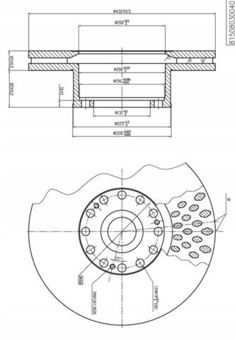 Диск переднього гальма MTXT300 MTX